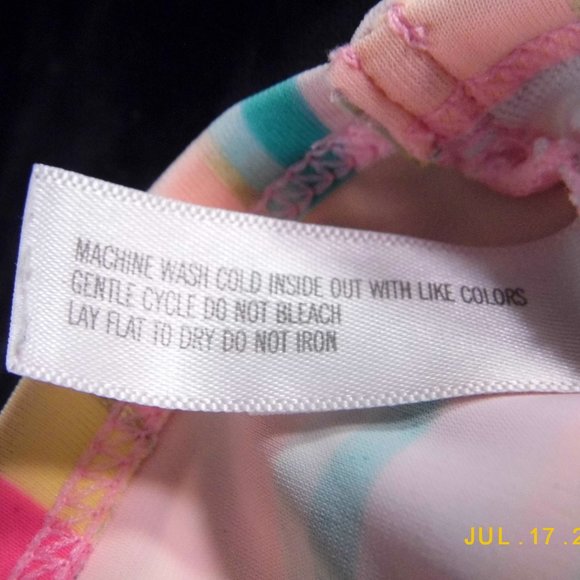 Koala Kids Girls Toddler Stripe Swimsuit 2 Piece - Picture 6 of 7